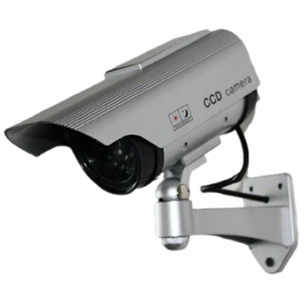 Spt Security Systems Dummy Camera with Solar Powered LED Light, Silver SP476291